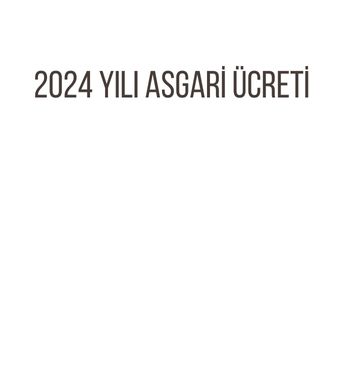 2024 yılında uygulanacak asgari ücret ve maliyetleri